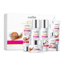 SADOER Snail Collagen Kit 6-Piece Anti-Aging Skin Care Set with Hydrolyzed Collagen & Snail Secretion Filtrate