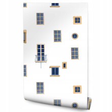 Papel de parede para quarto infantil Janelas coloridas Decorações