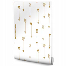 Papel de parede de lã bege tribal boho shakes