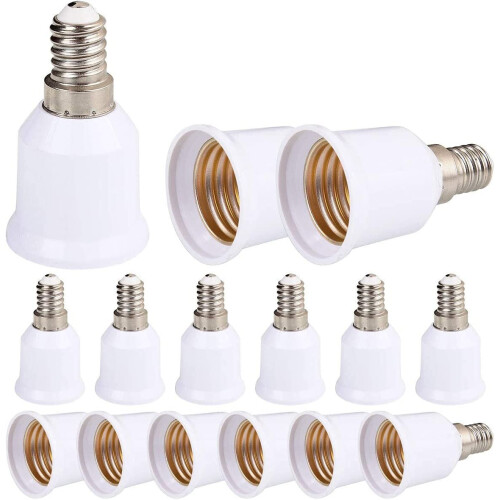 Hetang Yuese Lot de 15 adaptateurs de douille E14-E27 pour ampoules LED