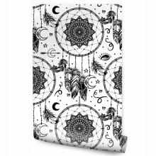 Tapetti rullassa Dreamcatcher-tyylinen BOHO höyhenkoriste