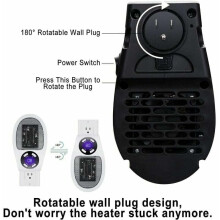 2ks 500W keramický ohrievač ventilátora Mini ventilátorový ohrievač Prenosný ekonomický ohrievač priestoru
