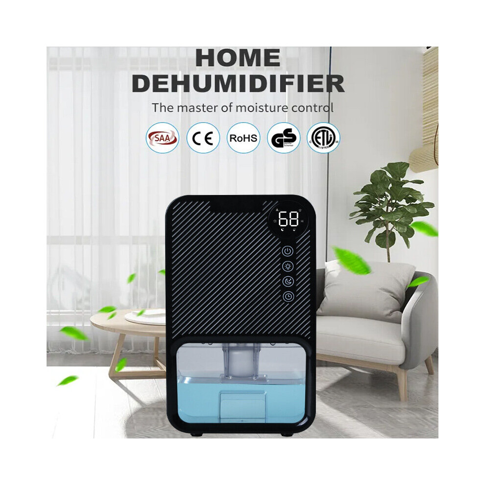 Déshumidificateur domestique 23 W, capacité 1 100 ml, mini déshumidificateur d'intérieur résistant à l'humidité,