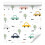 Papel de parede para quarto infantil Carros estilo escandinavo 1