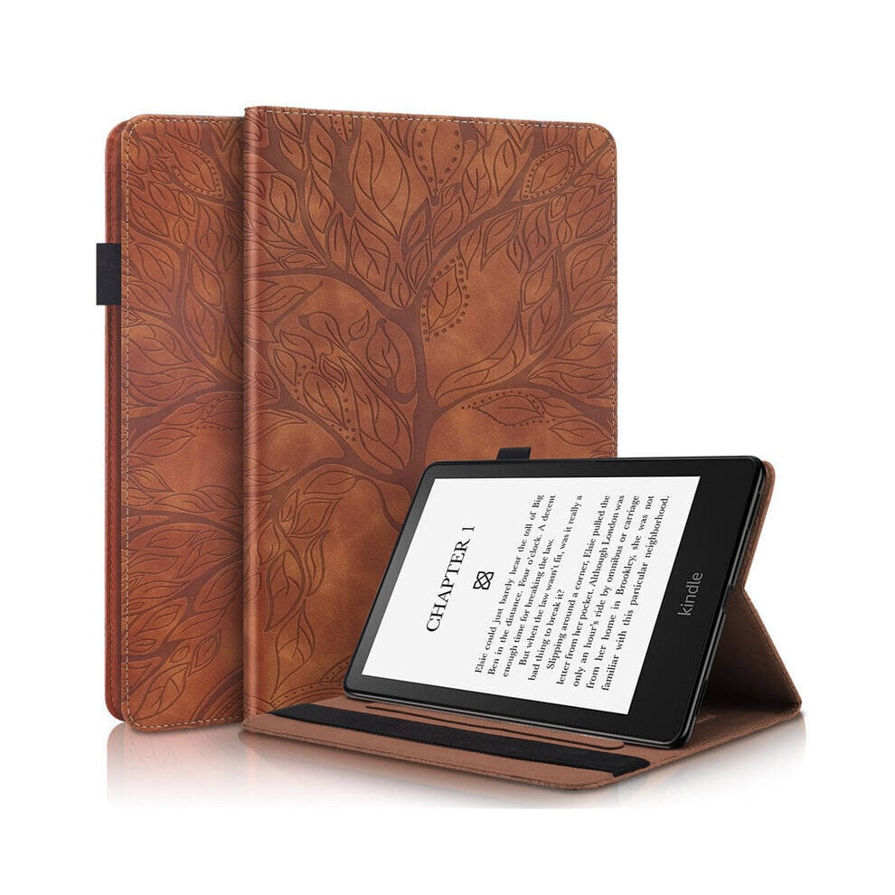 Étui en silicone 3D motif arbre en relief pour Kindle Paperwhite 11 (11e génération) (2021)