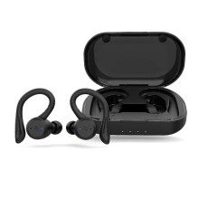 Fone de ouvido Bluetooth à prova d'água para natação com 20 horas de reprodução, fone de ouvido esportivo