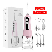 Fio dental de água, 5 modos de limpeza, hidratante bucal para remoção de placa bacteriana, IPX7 à prova