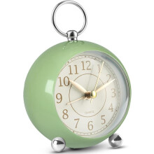 Orologi per la notte silenziosa, orologio da tavolo a batteria, sveglia analogica, sveglia da camera da letto