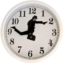 Orologio da parete silenzioso creativo e moderno, ispirato al movimento sciocco dell'orologio da parete.