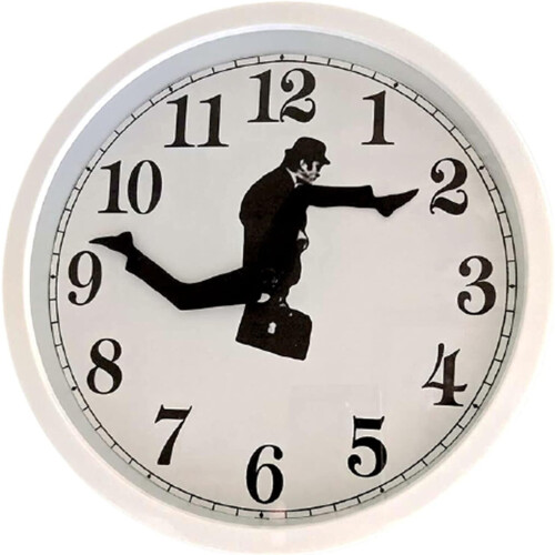 Inšpirácia Silly Walking Wall Clock Funny Modern Silent Wall Clock Creative Silent Wall Clock