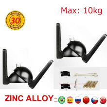 Support TV GU8 1 paire en alliage de zinc, support mural universel pour enceintes surround, support rotatif pour