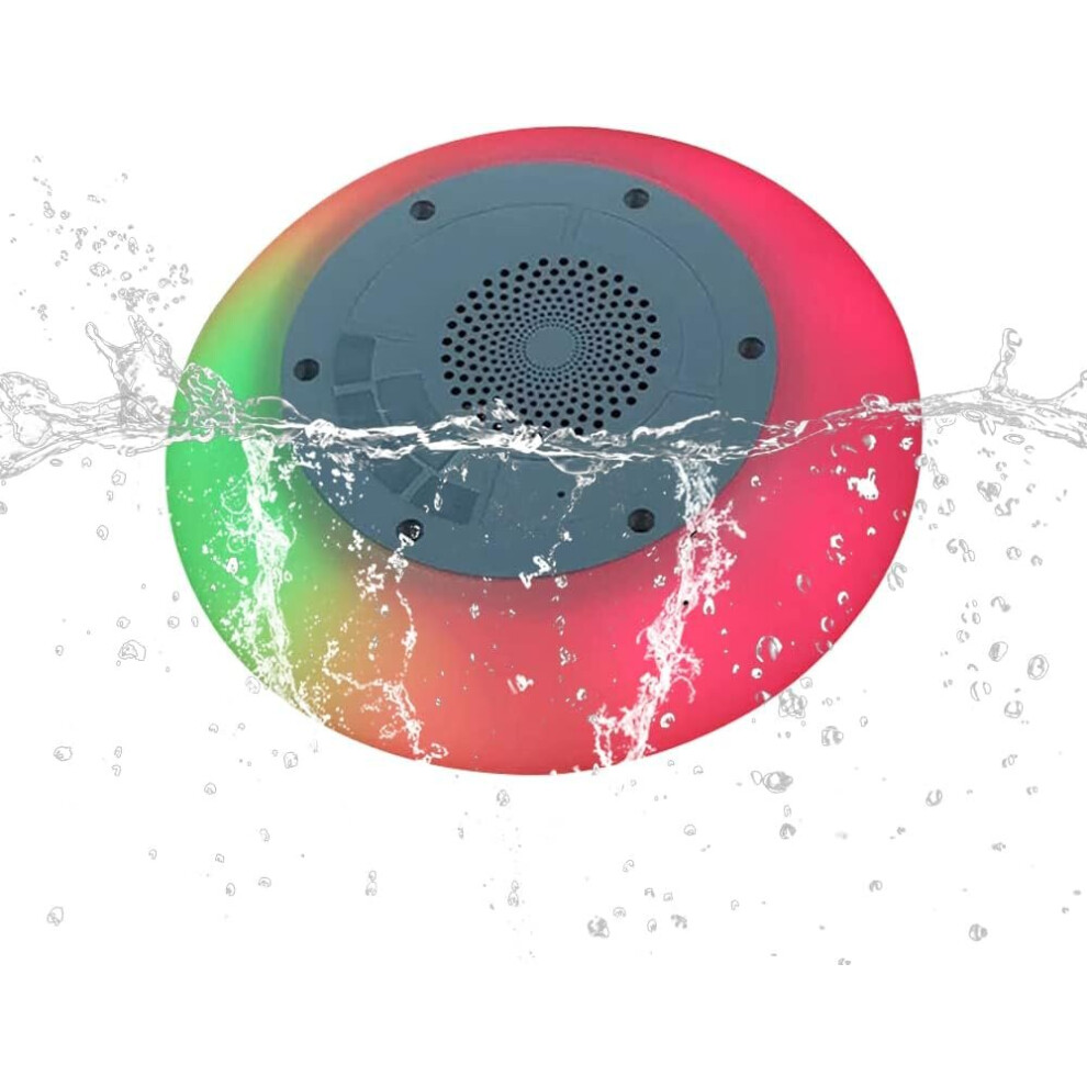 Altoparlante Bluetooth Per Doccia, Altoparlante Bluetooth Portatile Con Luci Colorate, Altoparlante Galleggiante