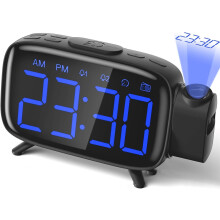 Radio con orologio a proiezione Sveglia digitale con 3 livelli di luminosità