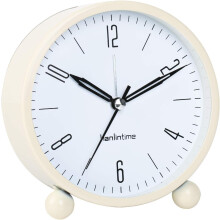 Sveglia analogica senza ticchettio con luce notturna, sveglia silenziosa, orologio da tavolo analogico silenzioso