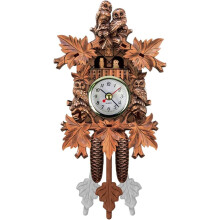 Orologio a cucù in legno fatto a mano, stile vintage, orologio da parete artistico per la casa, ristorante, decorazione