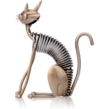 Escultura de metal de gato Tom Phil, ornamento artesanal, estilo moderno, elemento decorativo criativo,