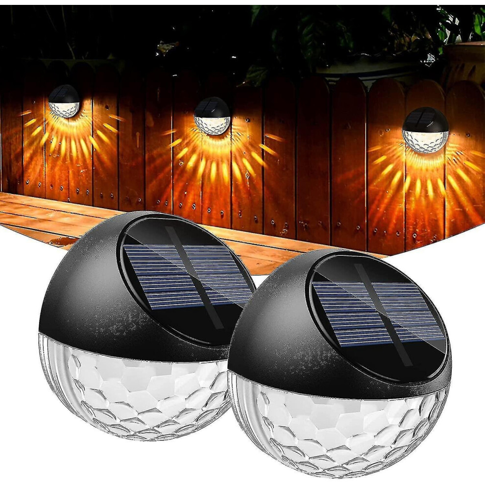 Applique murale solaire LED d'extérieur étanche IP65, lumière chaude, éclairage décoratif mural extérieur