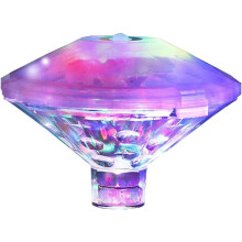 Piscina flutuante com luz LED para banheira, lâmpada subaquática para banho, discoteca, lagoa, piscina,