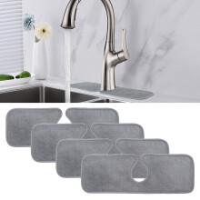 4 piezas de almohadillas absorbentes para grifo de cocina, antisalpicaduras, alfombrilla para secar platos (45