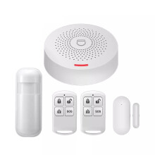 Sistema di allarme di sicurezza domestica wireless Tuya Wi-Fi antifurto con controllo APP e sensore di movimento