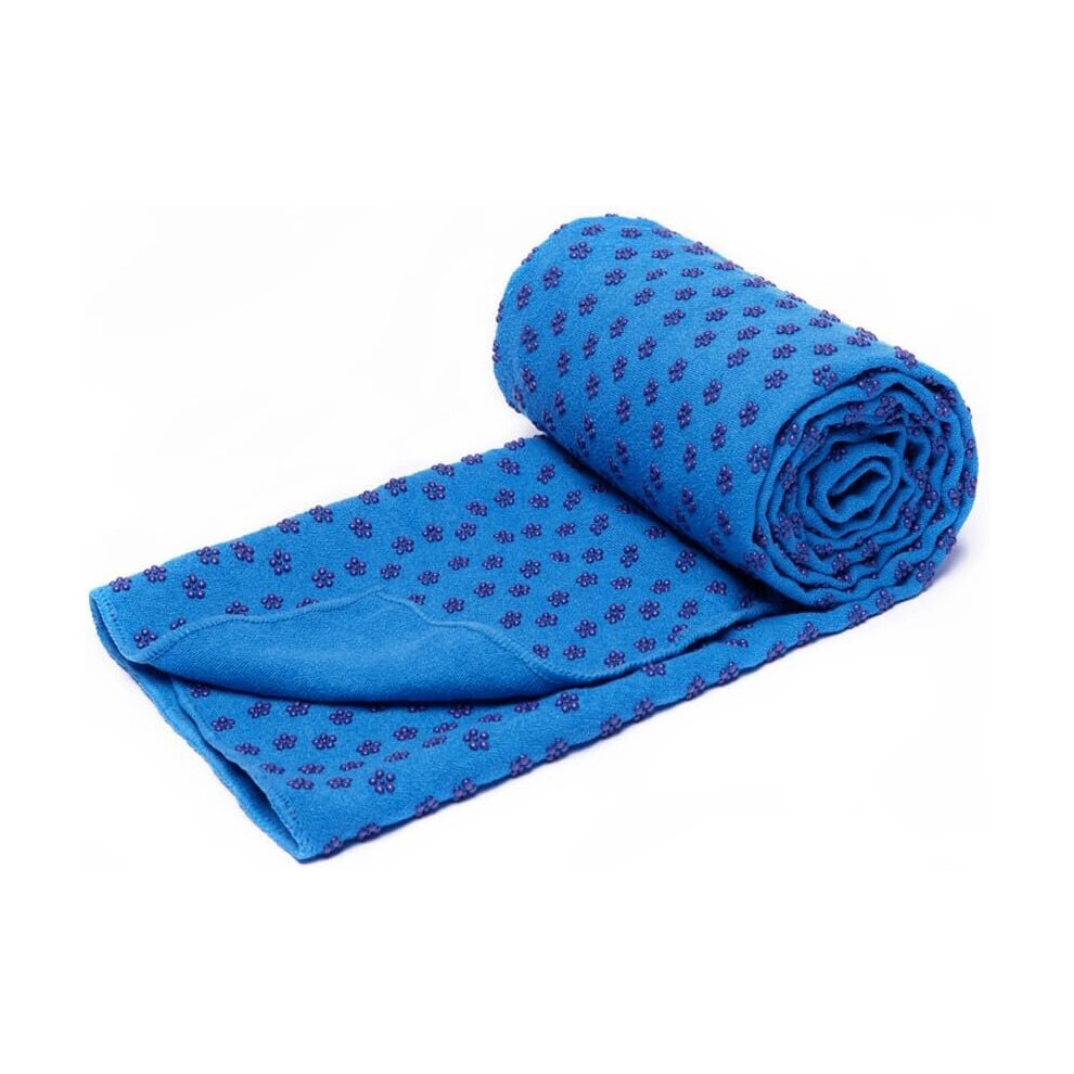 Serviettes de yoga avec sac en filet, séchage rapide, antidérapantes, poignée à pois, serviette Bikram Pilates