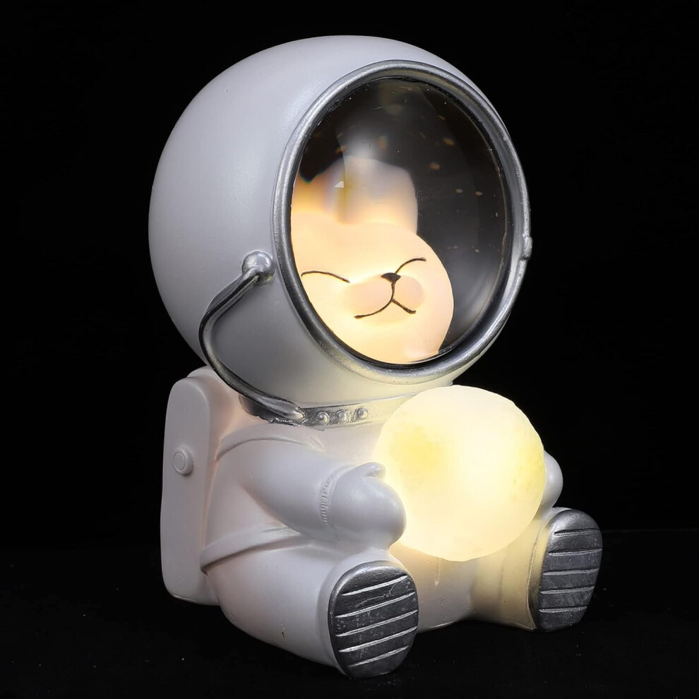Lampe LED USB en forme de chat astronaute, petite lampe de table décorative de jour et de nuit