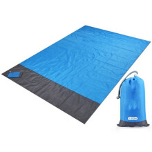 Manta de playa de bolsillo impermeable de 2 x 2,1 m, colchón plegable, portátil y ligero, para pícnic al aire