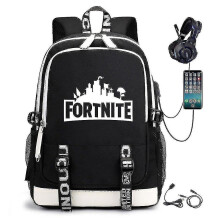 Fortnite Luminous školský batoh pre mužov a ženy (čierny)