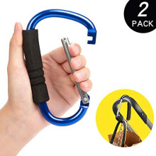 Ganci per passeggino, confezione da 2, comodi ganci organizer per borse, pannolini, vestiti