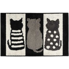 Alfombrilla de baño antideslizante, lavable a máquina, resistente al moho, 50 x 80 cm, MSBD