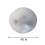 Tapis isolant rond argenté pour four d'extérieur, 40 pouces 1