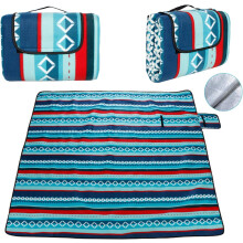 Coperta da picnic 200x200cm, coperta pieghevole impermeabile a tre strati con maniglia per giardino, campeggio,