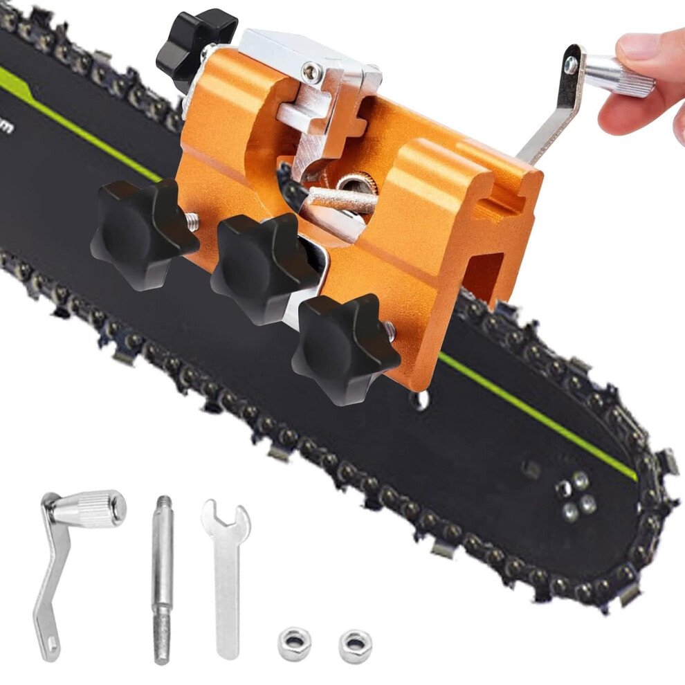 Affûteur de tronçonneuse à manivelle, affûteur de tronçonneuse portable, affûteur de chaîne domestique, compatible
