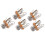 Conector de saída estéreo para guitarra elétrica, conector de 6,35 mm para baixo e microfone, compatível 1