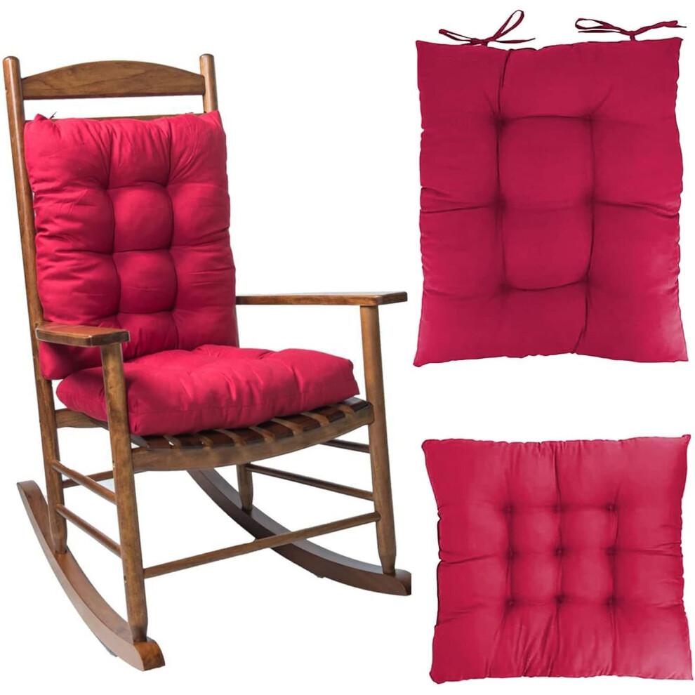 Coussins de chaise à bascule, coussins d'assise/dossier avec attaches, ensemble de coussins pour chaise longue,