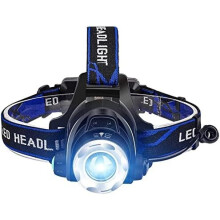 USB-ladattava LED-otsalappu LED-otsalampun USB-kaapelilla ja 2-paristoilla taskulamppua kalastukseen,