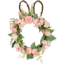 Pääsiäisseppeleen etuovi Riippuva pupumuna Pupuseppele Pupupupu Decor 13,8x17,7 tuumaa.