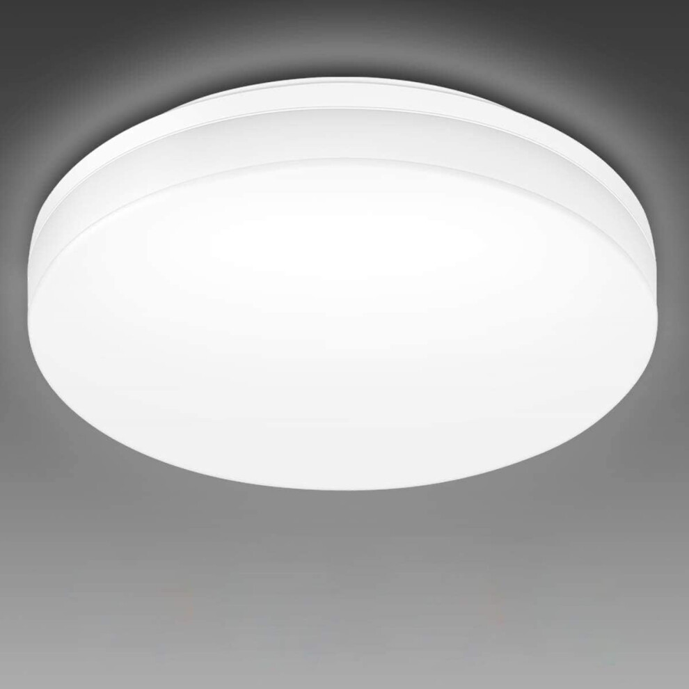 Plafonnier LED 24 W, étanche IP54, blanc lumière du jour 5 000 K, éclairage de plafond lumineux 2 400 lm