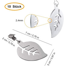 Pesas para mantel, pesas para mantel de acero inoxidable con clips para casa, camping, 10 piezas.
