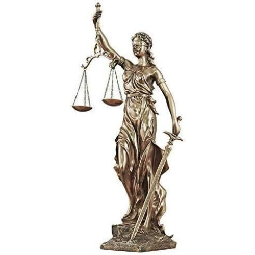 Statua di Themis, 16x10x30,5 cm