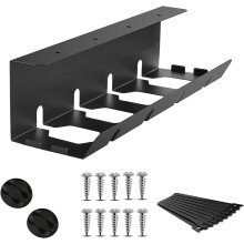 Soporte para cables para gestión de cables, bandeja de almacenamiento de cables para el hogar y la oficina, soporte