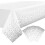 conjunto de toalhas de mesa descartáveis 54 x 108 polegadas toalha de mesa de plástico com bolinhas 1