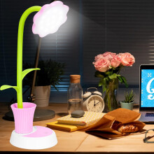 Luminária de mesa infantil, luminária de mesa LED, luz noturna com sensor de toque e regulagem de intensidade,