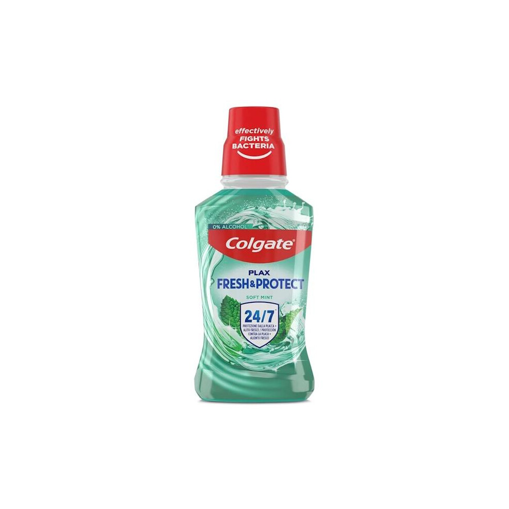 3 x Colgate Plax Soft Mint Flavour Mouthwash 250ml