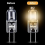 (10W)20 Pack 10W 12V G4 Halogen Lamps - Warm White 5