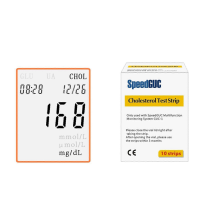 (10x Blutzuckertest)Speed GUC Harnsäure Teststreifen Cholesterin Teststreifen Blutzucker Teststreifen 3in1 Multifunktionsgerät oder Mas
