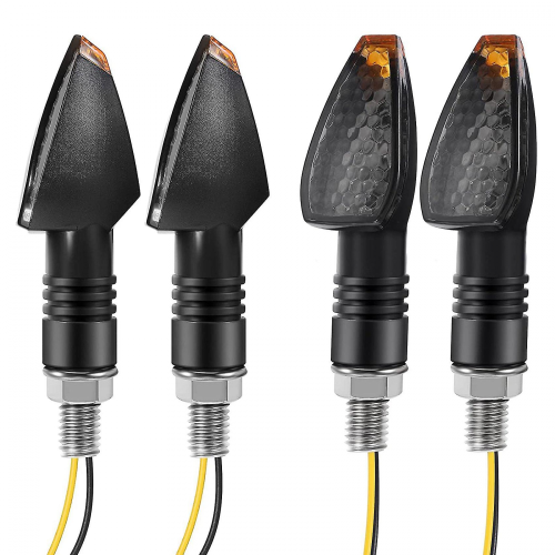 Lot de 4 clignotants pour moto, 14 LED, 12 V 1