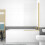 NES Home Nes Home 1700mm Square Bath with Legs and Brushed Brass Frame Square Bath Screen 2