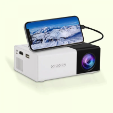 HD 1080P Mini LED -projektori 400 lumenin kotiteatterisoitin 320x240 LED-mikroprojektori kaukosäätimellä