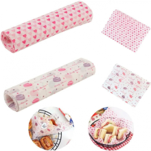 100 vellen waspapier, inpakpapier voor etenswaren, bakpapier, taartpapier, vetvrij papier, waterdichte inpakpapier, tissues, gi
